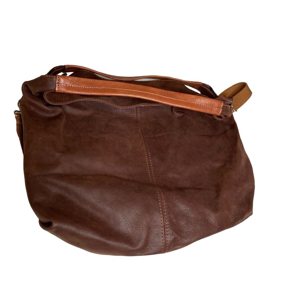 LE TORRI Brown Leather Purse Shoulder Bag Made in Italy NWOT - Picture 5 of 12